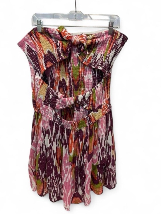 Anthropologie Dresses & Skirts - Anthropologie Pink Multi Tie-Front Smocked Dress